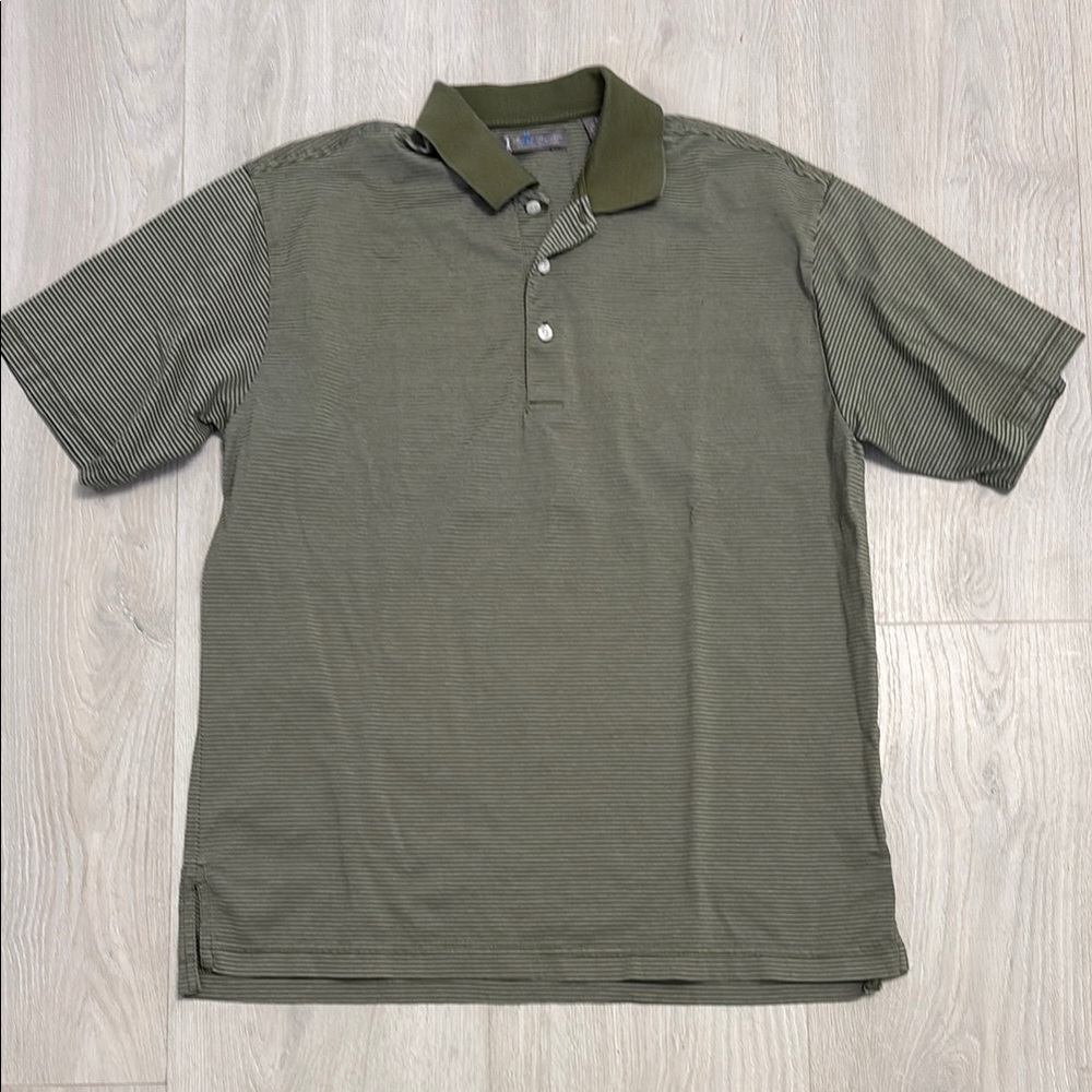 🔥BUNDLESALE Mens M Daniel Cremieux Green Polo Golf Shirt Classic Design